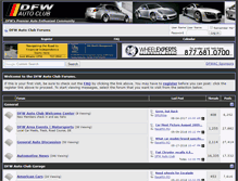 Tablet Screenshot of dfwautoclub.com
